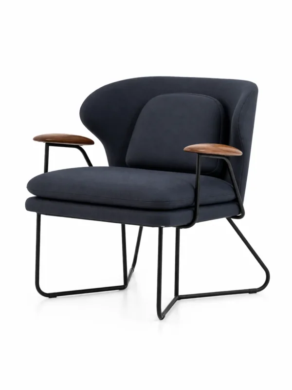 Chillax Lounge-Sessel in Walnuss, Relate 691 von Stellar Works