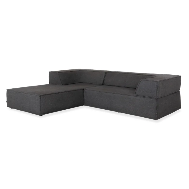 COR Trio Stoff Ecksofa Grau Sofa Couch