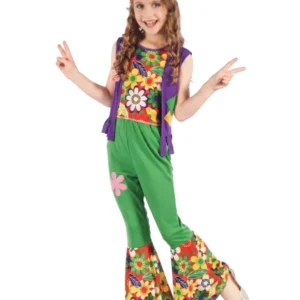 Hippie Kostüm Flower Power für Mädchen