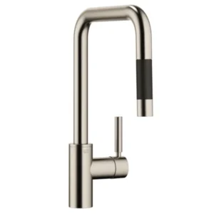 Dornbracht META SQUARE Einhebelmischer Pull-Down Platin Gebürstet 33870861-06 Hochdruckarmatur