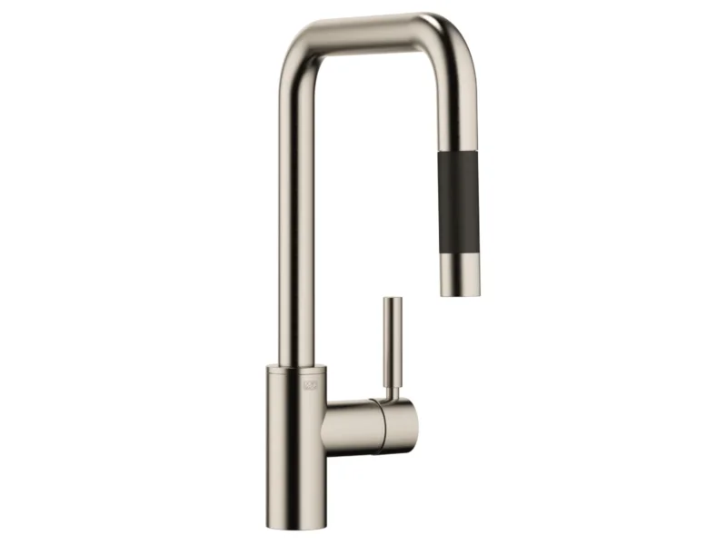 Dornbracht META SQUARE Einhebelmischer Pull-Down Platin Gebürstet 33870861-06 Hochdruckarmatur