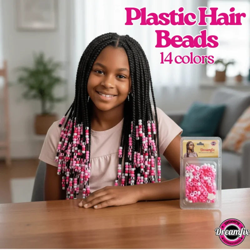 Dreamfix Plastic Hair Beads For Kids Assorted - gtworld.de