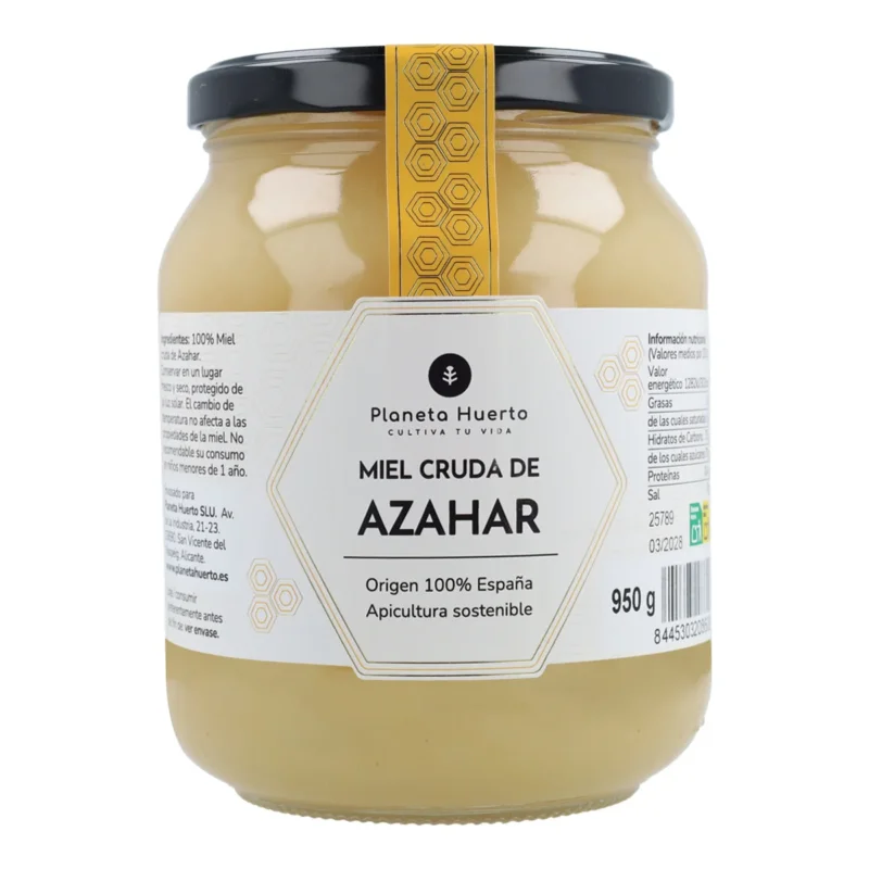 Miel Cruda de Azahar Planeta Huerto 950 g
