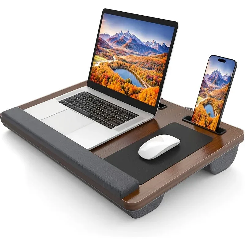 Ergonomischer Laptopständer mit Handgelenkstütze und Geräteslots | Karnz