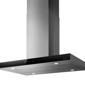 Elica Joy Island PRF0104628A Inselhaube 90 cm Edelstahl/Schwarzes Glas
