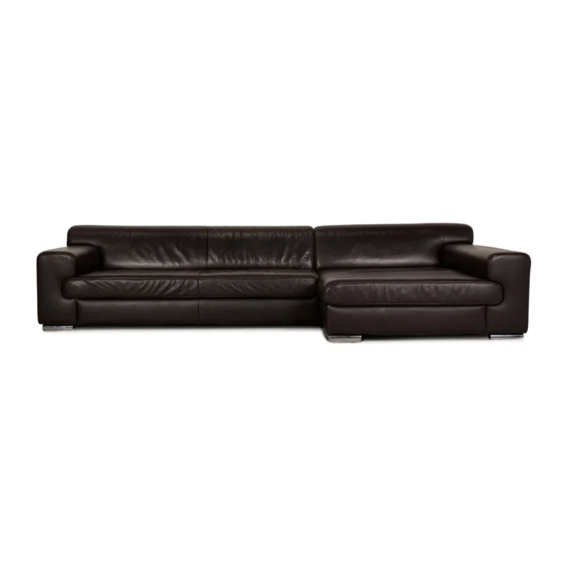 Ewald Schillig Loft Leder Ecksofa Dunkelbraun Sofa Couch