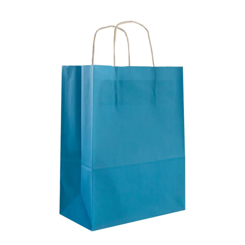50x Papiertüten blau (türkis) in verschiedenen Formaten