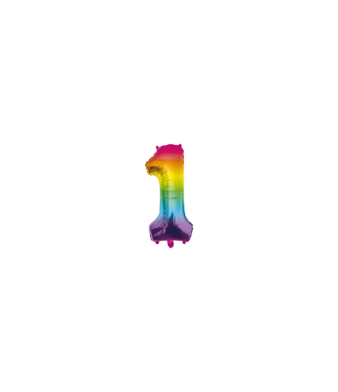 Foil Balloon 40 cm - no.1 Rainbow van Paper Dreams koop je bij Partywinkel