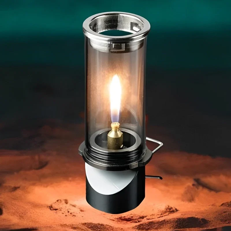 Tragbare Gaslampe mit einstellbarer Helligkeit