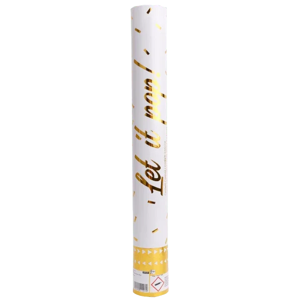 Gouden Confetti Kanon Folie 40cm van Riethmueller koop je bij Partywinkel