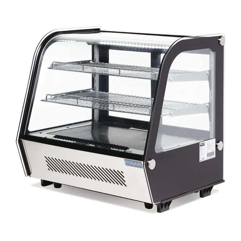 Polar Serie G Energieeffizienter Tischplatten-Kühlschrank für Lebensmittel-Schwarz 120L