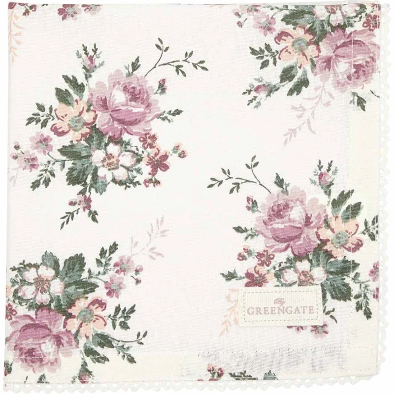 GreenGate - Marie Stoffserviette mit Spitze peach