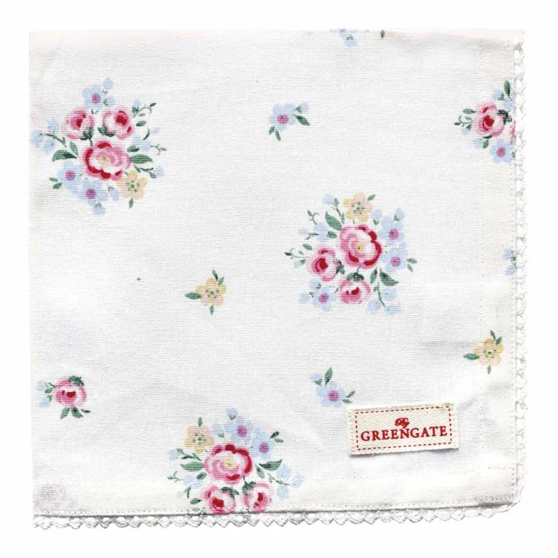 GreenGate - Nicoline Stoffserviette white