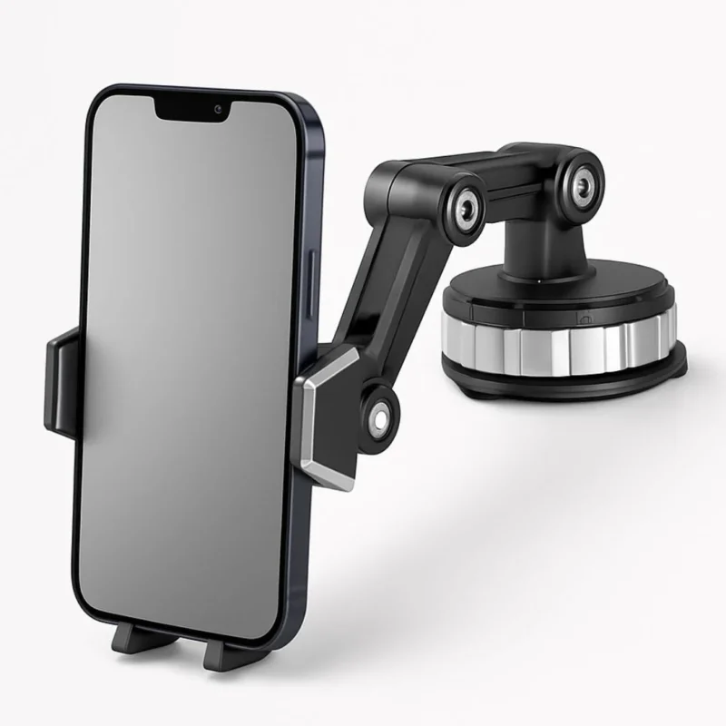 Stabile Auto-Handyhalterung mit 360° Drehung und Saugnapf