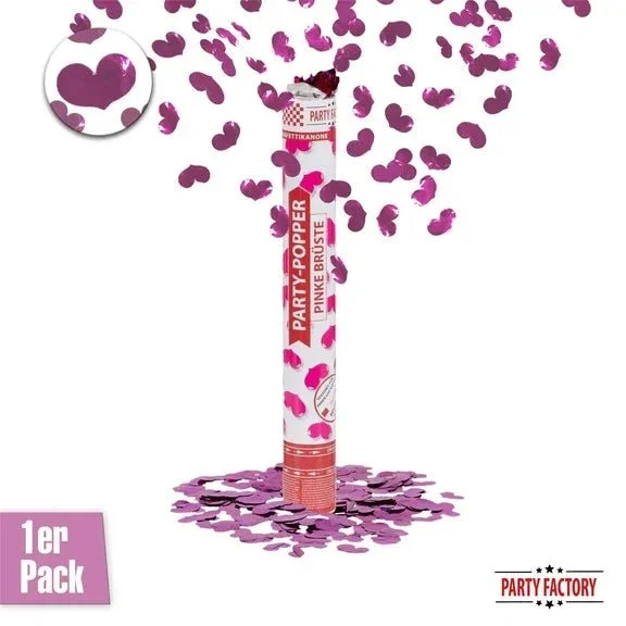 Hart Confetti Kanon Paars 40cm van VDV Benefit koop je bij Partywinkel