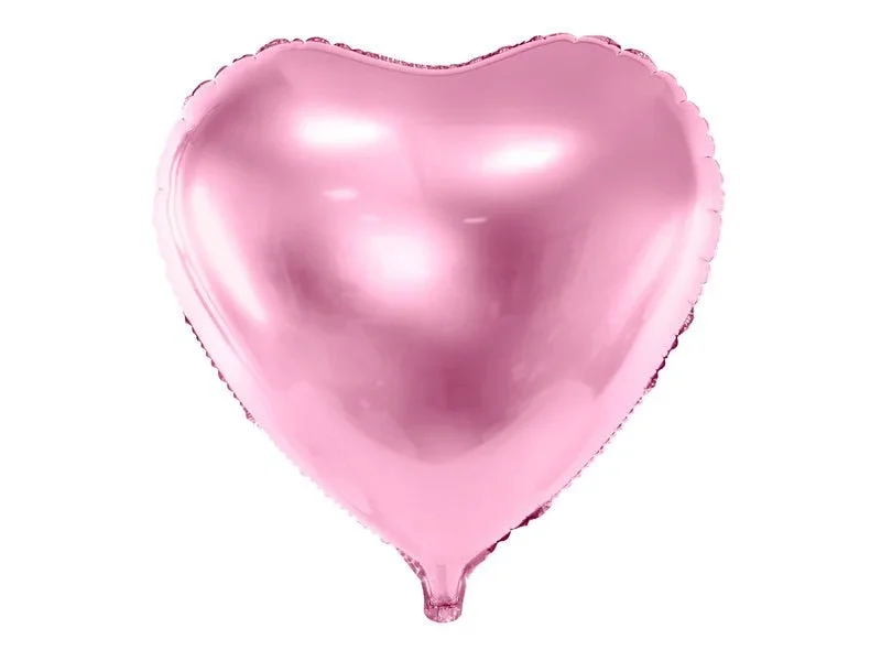Helium Ballon Hart Lichtroze Leeg 45cm van Partydeco koop je bij Partywinkel