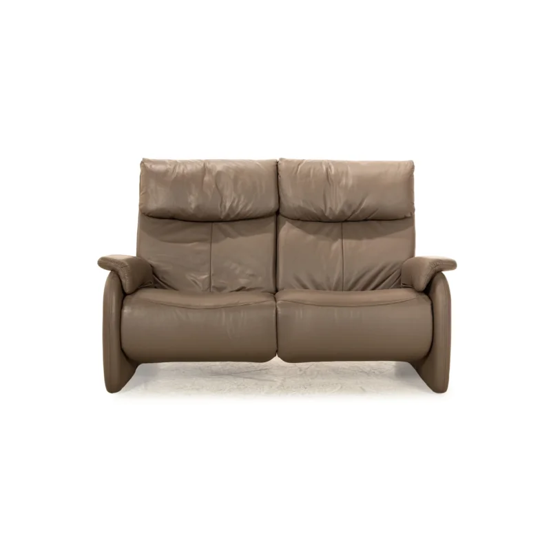 Himolla 4879 Leder Zweisitzer Sofa Braun manuelle Relaxfunktion Couch