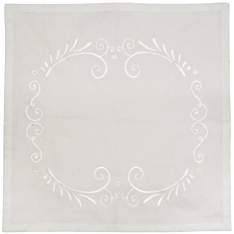 IB Laursen Serviette ORNAMENT weiß | 40x40cm - Sir Henrys