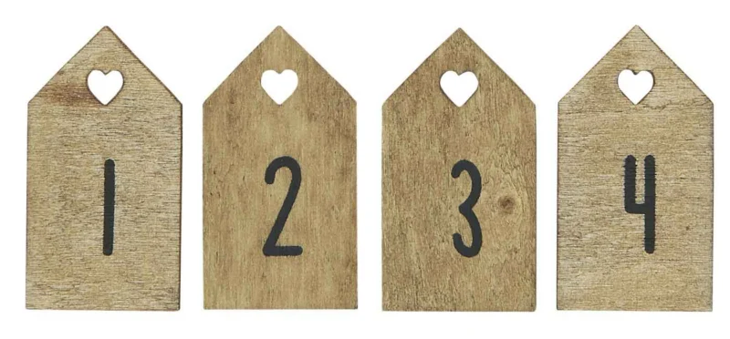 Ib Laursen - Geschenkanhänger 1-4 natur