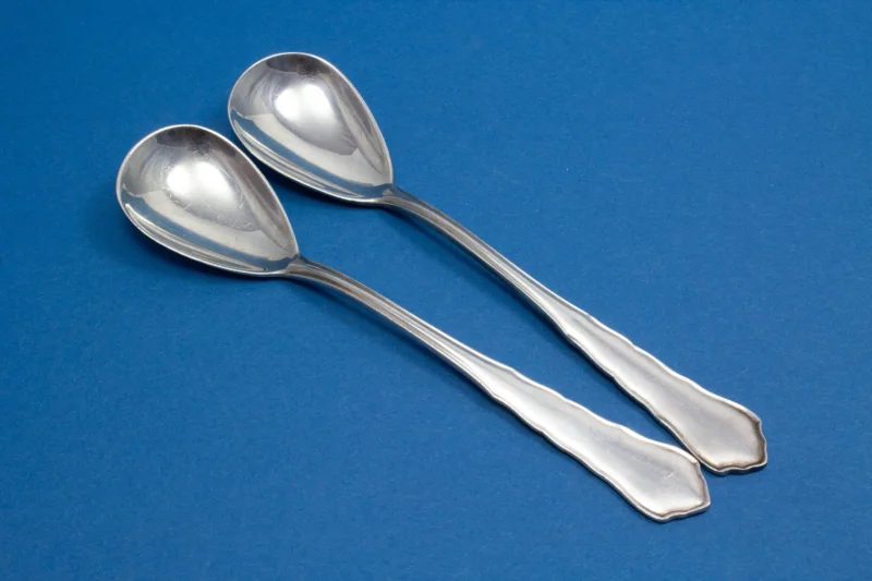 2 schöne Eislöffel, versilbert, WMF Chippendale, seltene Löffel für Eis