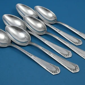 6 Teelöffel von WMF, WMF 400 Röschen