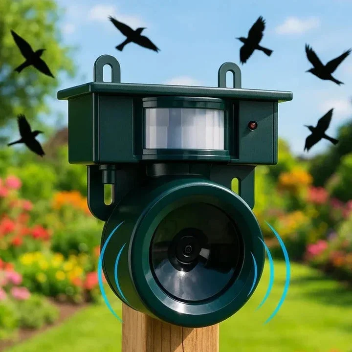 Bewegungsmelder Vogelabwehrgerät für Krähen