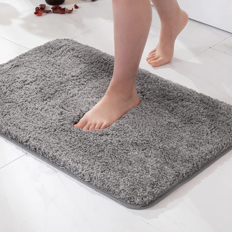 Brehn | Rutschfeste Badematte Schnell trocknend Mikrofaser 50 x 80 cm Luxus Komfort Sicherheit