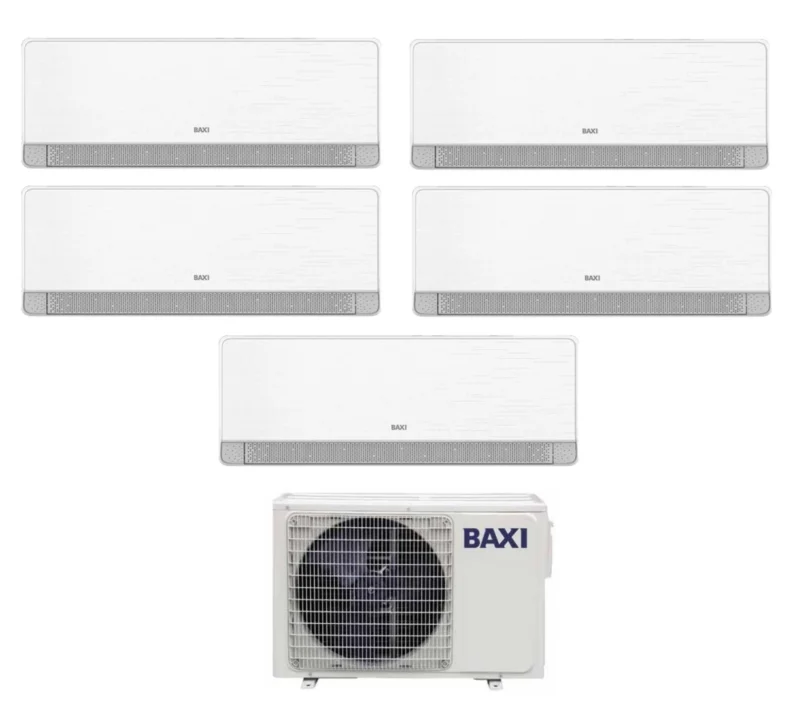 baxi condizionatore penta split baxi sidera 999912 con lsgt125 5m r 32 wi fi integrato