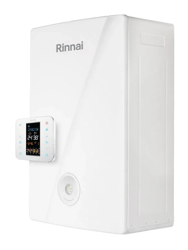caldaia rinnai a condensazione momiji 29 kw completa di kit scarico fumi con cronotermostato wi fi intergrato metano low nox reb kai2529ff