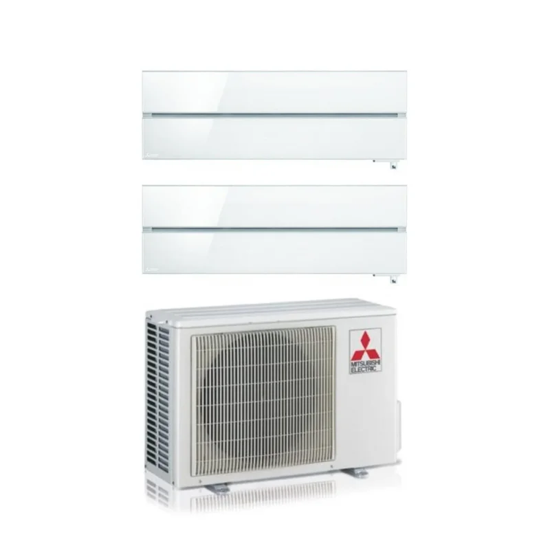 climatizzatore condizionatore mitsubishi electric dual split inverter serie kirigamine style msz ln 9_9 con mxz 2f53vf pearl white wi fi r 32 9000_9000 bianco perla new 2018
