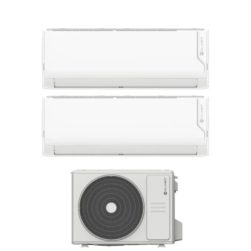 clivet condizionatore dual split clivet cristallo2 1212 con mu2 y 53m r 32 wi fi integrato