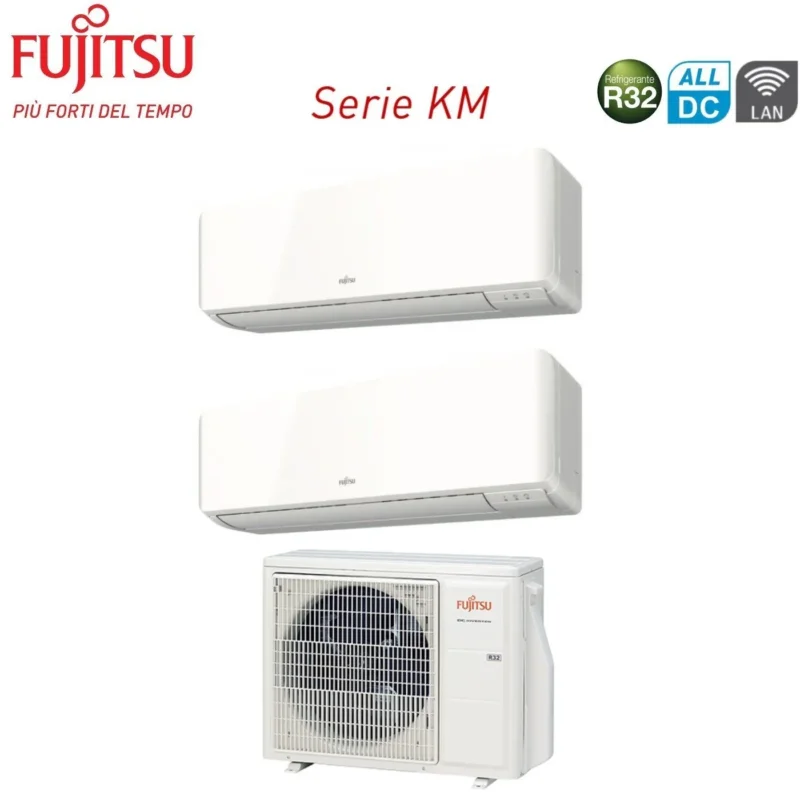 immagine-1-fujitsu-climatizzatore-condizionatore-fujitsu-dual-split-inverter-serie-km-1212-con-aoyg18kbta2-r-32-wi-fi-optional-1200012000-novita-ean-8059657011268