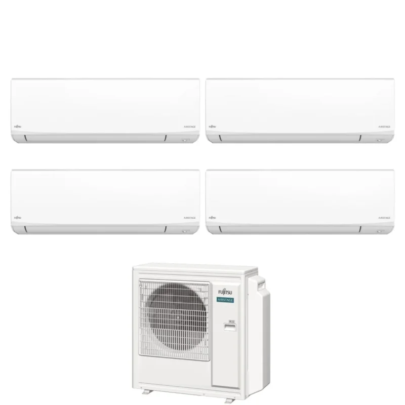 fujitsu condizionatore quadri split fujitsu kj white 99914 con aoeg30kbta4 r 32 wi fi integrato