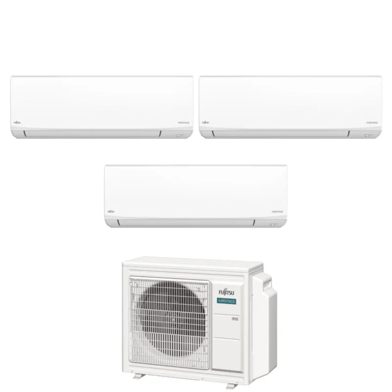 fujitsu condizionatore trial split fujitsu kj white 7714 con aoeg24kbca3 r 32 wi fi integrato