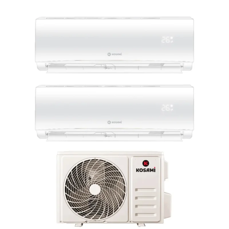kosami condizionatore dual split kosami paros white 1218 con 21 3 r 32 wi fi integrato