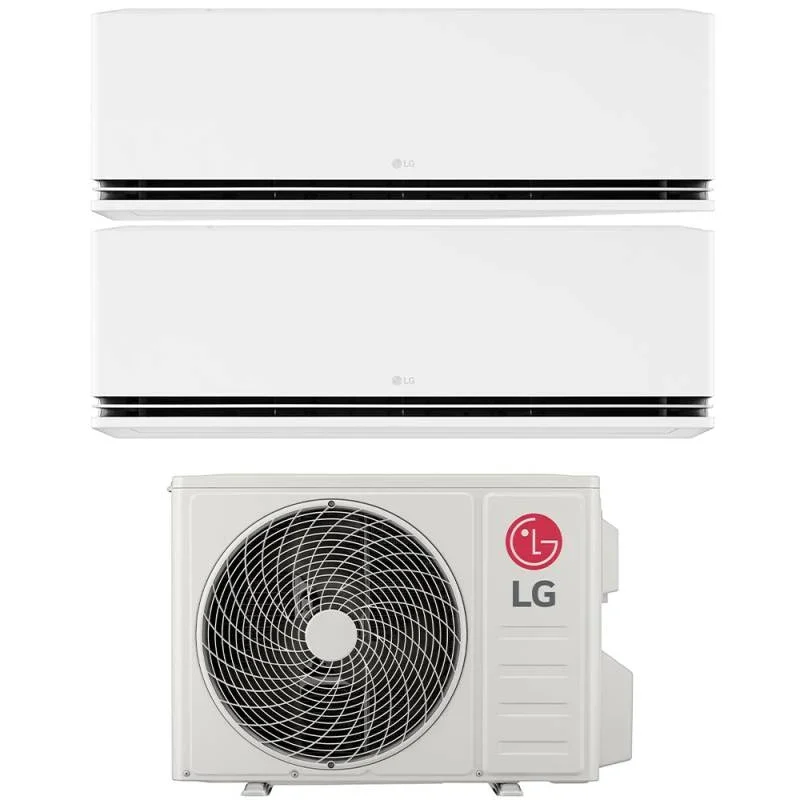 lg climatizzatore condizionatore lg dual split inverter serie dualcool deluxe 1212 con mu2r17 r 32 wi fi integrato 1200012000