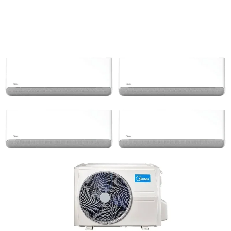 midea condizionatore quadri split midea breezeless e 991212 con m4o 36fn8 q r 32 wi fi integrato