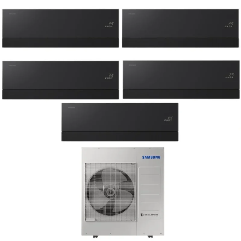 samsung condizionatore penta split samsung premiere black 77779 con aj100txj5kg r 32 wi fi integrato