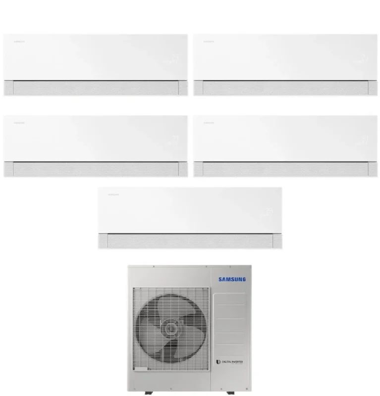 samsung condizionatore penta split samsung windfree premiere white 779918 con aj100txj5kg r 32 wi fi integrato