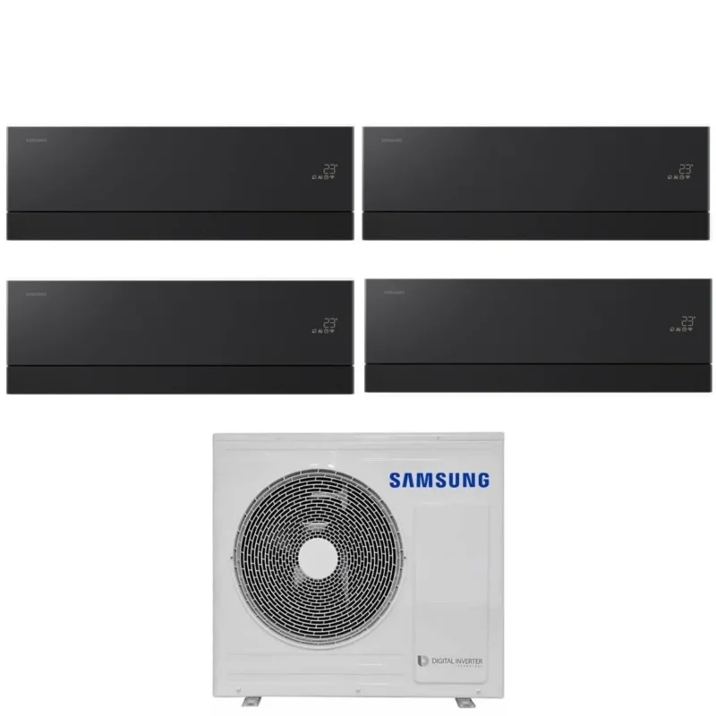 samsung condizionatore quadri split samsung premiere black 7777 con aj080txj4kg r 32 wi fi integrato