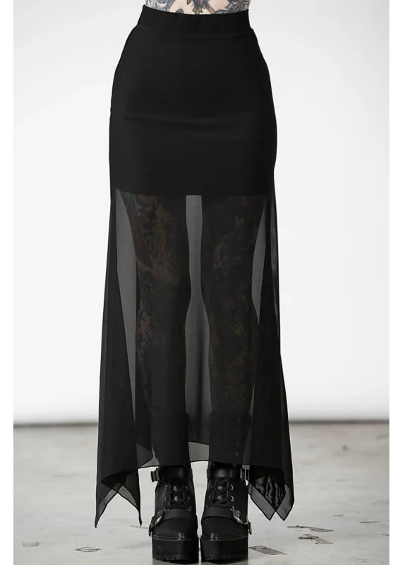 Killstar Death Star Mesh Maxi Rock Schwarz