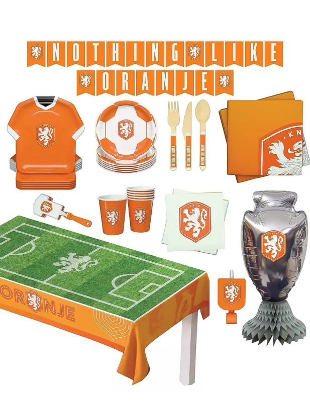 Party-Kit FuÃŸball Niederlande 75-teilig