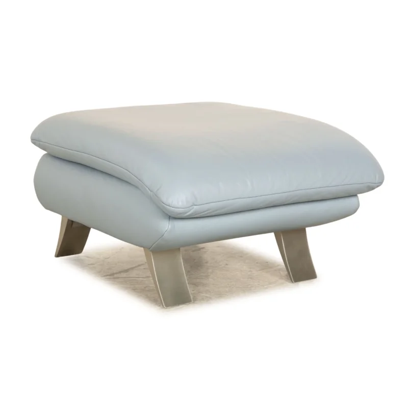 Koinor Rossini Leder Hocker Blau