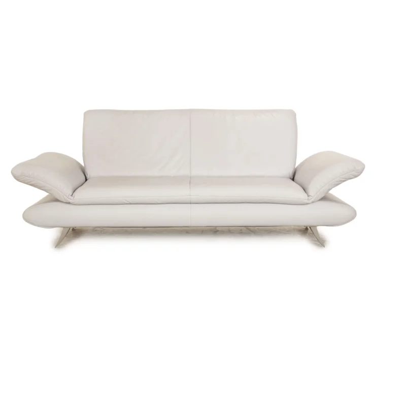 Koinor Rossini Leder Zweisitzer Hellblau Blau manuelle Funktion Sofa Couch