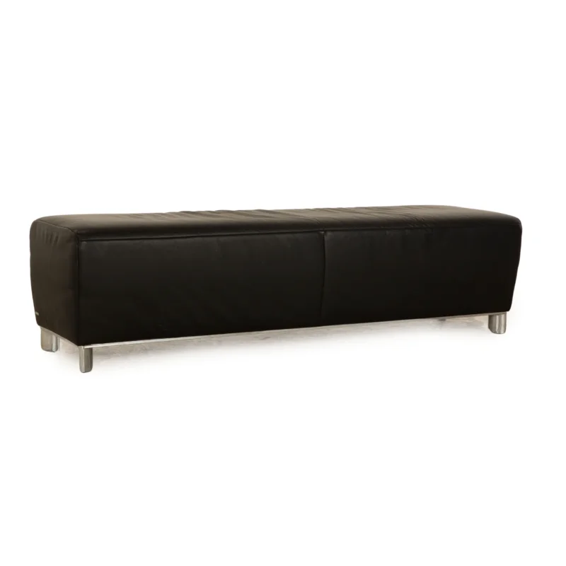 Koinor Volare Leder Hocker Schwarz
