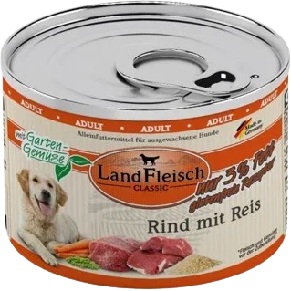 Landfleisch Dog Classic Rind mit Reis & Gartengemüse extra mager 195 g