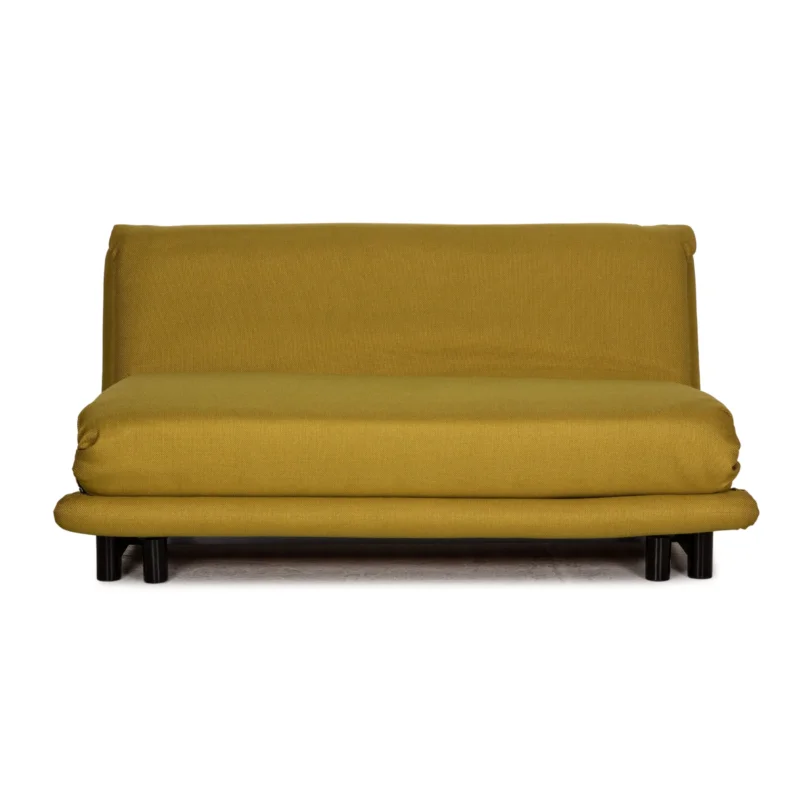 ligne roset Multy Stoff Sofa Gelb Dreisitzer Couch Funktion Schlaffunktion