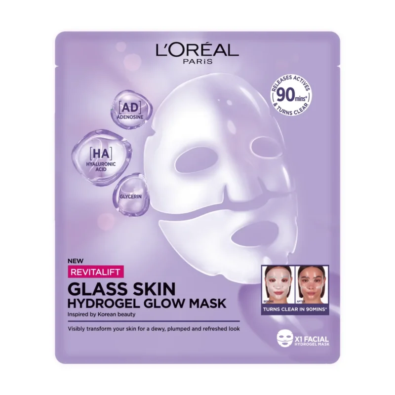 L'Oreal Paris Revitalift Filler Glass Skin Hydrogel Glow Mask