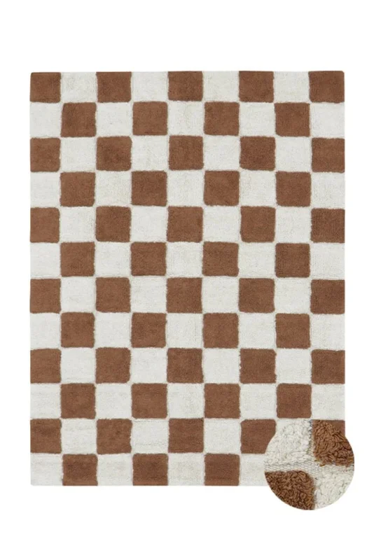 Lorena Canals Waschbarer Teppich KITCHEN TILES Toffee | 130x90cm - Sir Henrys