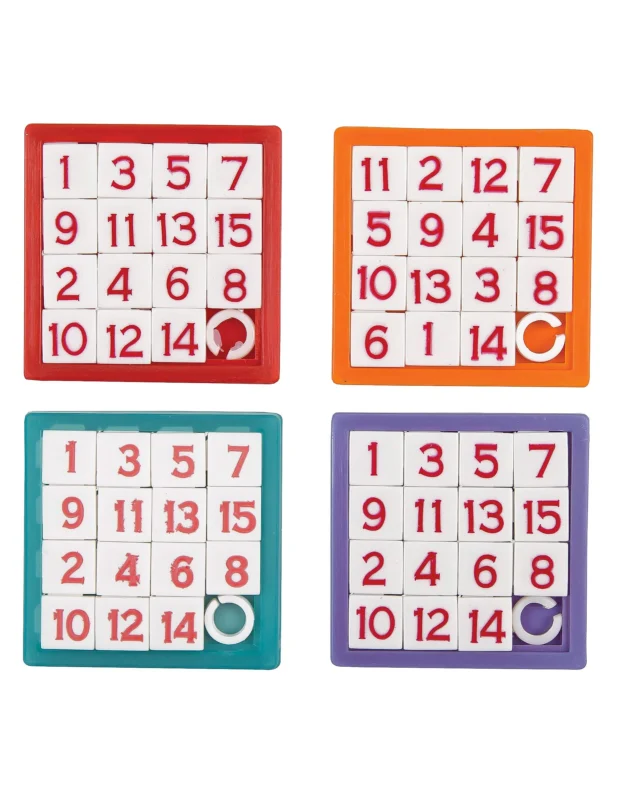 Packung mit 4 pädagogischen Zahlenpuzzles